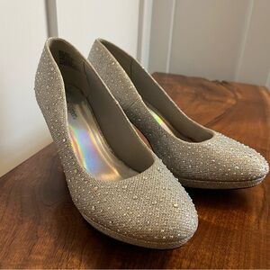 Sparkling Silver Women's Heels